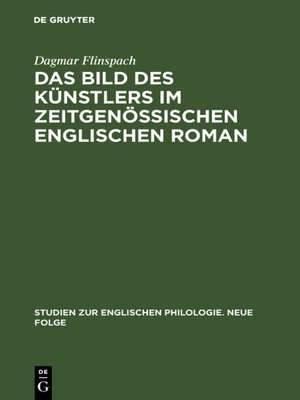 cover image of Das Bild des Künstlers im zeitgenössischen englischen Roman